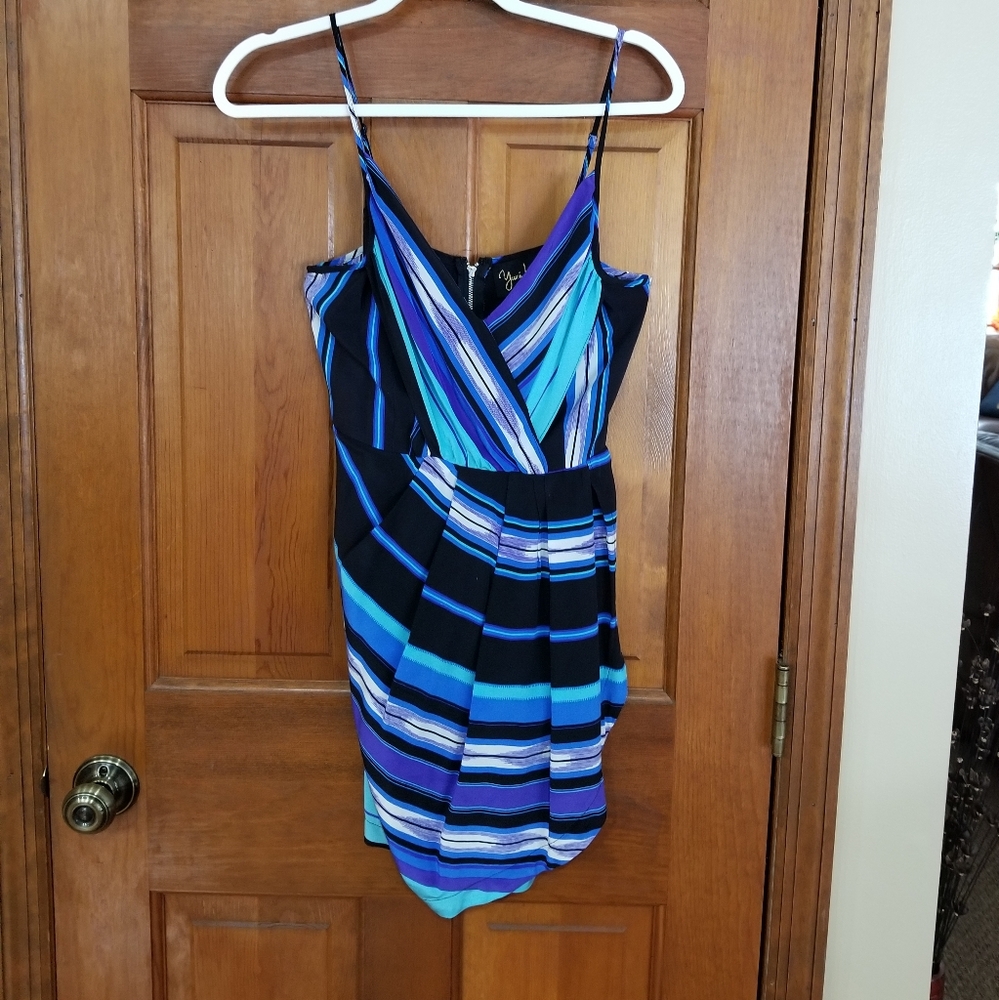 Yumi Kim wrap dress.  Asymmetrical hem.  Size S.   Worn once.  Very light weight